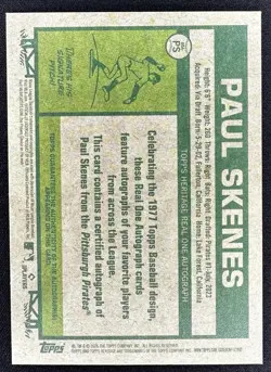 2026 Topps Heritage - Paul Skenes Real One Autographs On Card Auto #ROA-PS (AU) - Image 2