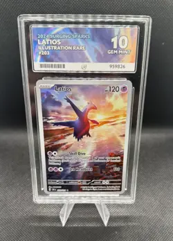 Pokemon TCG Latios Card 203/191 Surging Sparks Illustration Rare Ace 10 🛩🎖 - Image 1