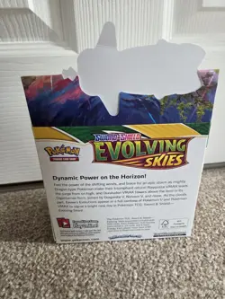 EMPTY Pokemon TCG Evolving Skies Booster Box Display - No Packs - Image 4