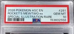 2026 Pokemon ASC Team Rocket’s MEWTWO ex – Special Illustration Rare – PSA 10 - Image 4