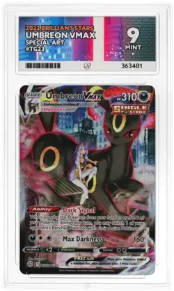 🌖 Umbreon VMAX TG23/TG30 ACE 9 🌖 SW&SH Brilliant Stars 2022 Pokemon TCG Slab - Image 2