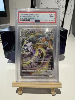 Pokemon TCG Mewtwo VSTAR GG44/GG70 Crown Zenith PSA 9 Mint - Image 1