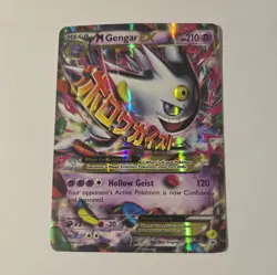 2016 Pokemon M Gengar EX XY166 Black Star Promo Collectors Chest Holo Card HP - Image 1