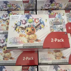 🌈✨ Pokemon Prismatic Evolutions Costco Bundle ETB & Booster Bundle ✅ IN HAND - Image 1