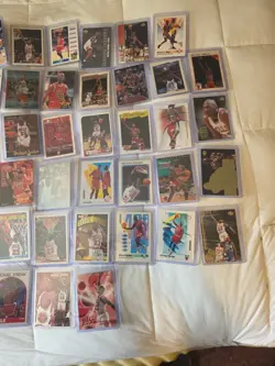 Over 100 Michael Jordan Basketball Cards In New Penny Sleeves And Card... - Image 2