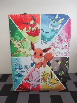 400 Pocket Trading Card TCG Binder, Pokemone Eeveelution Theme - Image 1