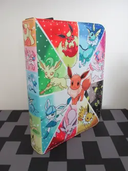 400 Pocket Trading Card TCG Binder, Pokemone Eeveelution Theme - Image 2