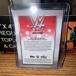 Akira Tozawa Auto 2026 Topps Chrome WWE Refractor SP On Card RAW #BCA-AZT - Image 2