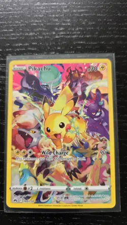 Pokemon TCG Crown Zenith Pikachu Holo Card 160/159 Secret Rare - Image 1