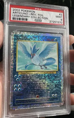 Pokemon Articuno Legendary Collection Reverse Holo 2/110 PSA 9 Mint 🔥 - Image 2