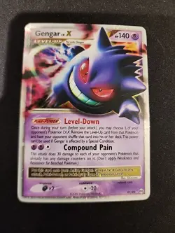 Pokemon Gengar TCG LV.X Platinum Arceus Holo Ultra Rare Card 97/99 HP - Image 1