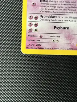 Rocket's Mewtwo 14/132 Holo Rare Gym Challenge Pokemon Card HP Great for Binder - Image 3