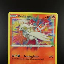 Reshiram 017/072 Pokemon Shining Fates Holo Card - Image 2
