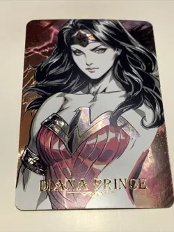 Diana Prince Wonder Woman 38 Goddess Anime Waifu Holo Art Card ACG Carddass Girl - Image 1