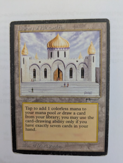 Library of Alexandria Arabian Nights MTG Heavily played Free shipping w tracking - Image 1