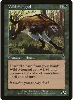 Wild Mongrel 283 MTG NM - Odyssey - Image 1