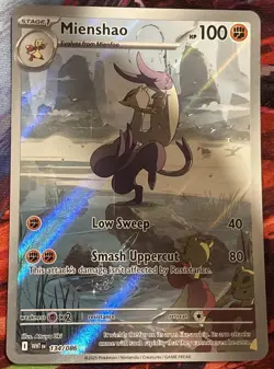 🔥Mienshao 134/086 SV: White Flare Illustration Rare Holo Pokemon - NM🔥 - Image 1