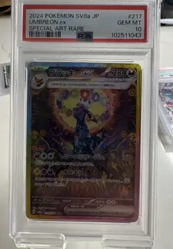 PSA 10 Pokemon Card 2024 Umbreon EX 217/187 SAR Terastal Festival sv8a Japanese - Image 1