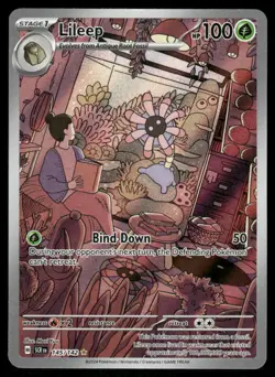 Pokemon Cards Lileep 145/142 Stellar Crown Illustration Rare NM - Image 1