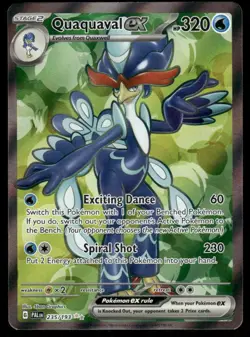 Pokemon Cards Quaquaval ex 235/193 Paldea Evolved Ultra Rare NM *2 - Image 1