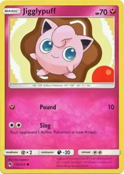 POKEMON CARD JIGGLYPUFF 133/214 NO 039 BALLOON POKEMON TCG CCG - Image 1