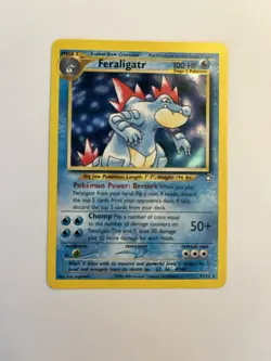 Feraligatr 4/111 Neo Genesis Holo Card Pokemon TCG Wotc Excellent NM condition - Image 3
