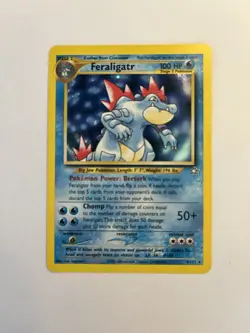 Feraligatr 4/111 Neo Genesis Holo Card Pokemon TCG Wotc Excellent NM condition - Image 4