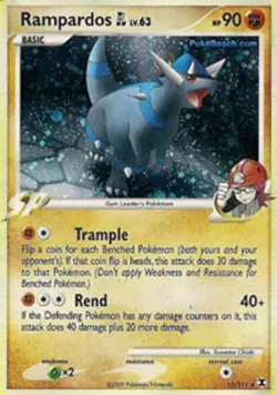 1x Rampardos [GL] - 11/111 - Holo Rare Moderately Played Pokemon Platinum Rising - Image 1
