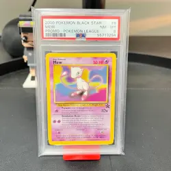 PSA 8 - 2000 Pokemon Black Star Mew Promo - Pokemon League - Image 1