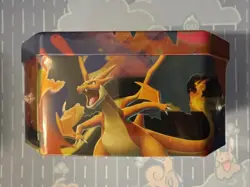 Pokemon Mega Charizard ex Factory Sealed Tin Box - Charizard X - 4 Booster Packs - Image 4