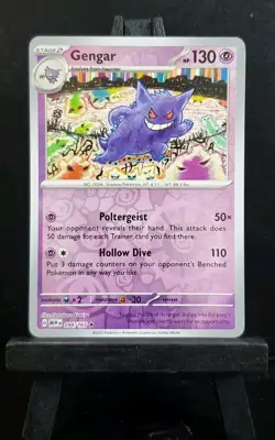 Pokemon TCG Scarlet & Violet 151 Gengar 094/165 Reverse Holo HP 130 - Image 1