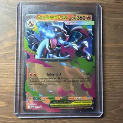 Pokemon Mega Charizard X ex 029 Mega Evolution Holo Black Star Promo Near Mint - Image 1