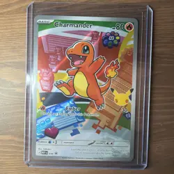 Charmander 038 Black Star Illustration Rare NM Holo - First Partner Pokemon TCG - Image 1