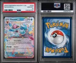 2025 POKEMON HOLIDAY CALENDAR #026 GLACEON EX PSA 10 - Image 2