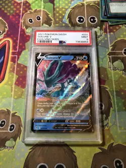 2021 Pokemon SWSH Evolving Skies Suicune V 031/ 203 PSA 9 Mint - Image 1
