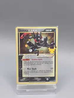 Pokemon Greninja Gold Star SWSH144 25th Celebrations Promo NM - Image 1
