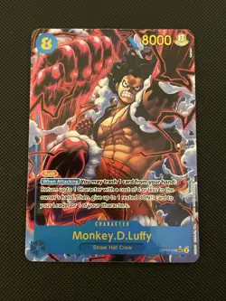 Monkey D. Luffy (Alt Art) OP11-118 SEC A Fist of Divine Speed One Piece TCG Eng. - Image 1