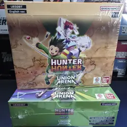 Hunter x Hunter Union Arena Vol 1 (16 Packs) + Vol 2 (16 Packs) English Bundle - Image 1
