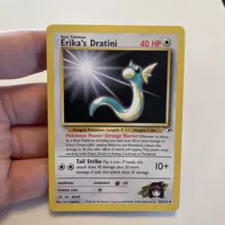 Erika's Dratini 42/132 WOTC Gym Heroes - Non-Holo Uncommon Pokemon Card LP - Image 1