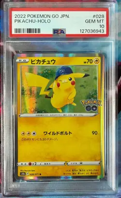 PSA 10 Pikachu 028/071 R Pokemon GO s10b Pokemon Card Japanese 2022 Gem 💎 Mint - Image 1