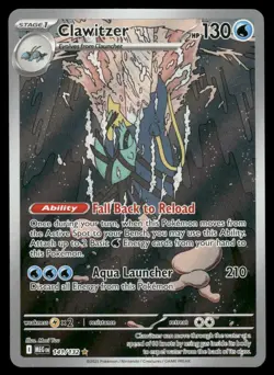 Cards Clawitzer 141/132 Mega Evolution Illustration Rare NM *7 - Image 1
