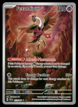 Pokemon Cards Fezandipiti 073/064 Shrouded Fable Illustration Rare NM - Image 1