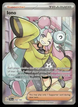 Pokemon Cards Iono 254/193 Paldea Evolved Ultra Rare LP - Image 1