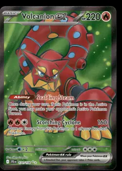Pokemon Cards Volcanion ex 171/159 Journey Together Ultra Rare NM *2 - Image 1