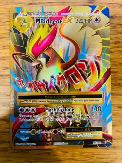 NEAR MINT! M Pidgeot EX (105/108) XY Evolutions Full Art Gold Pokemon Card! - Image 1