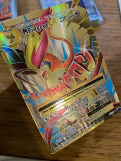 NEAR MINT! M Pidgeot EX (105/108) XY Evolutions Full Art Gold Pokemon Card! - Image 3