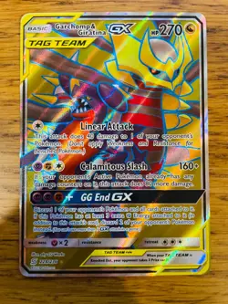Garchomp & Giratina GX (228/236) Unified Minds Tag Team Full Art Pokemon Card! - Image 1