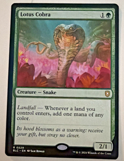 Lotus Cobra BLC #0229 MTG Bloomburrow Commander Near Mint Magic The Gathering - Image 1