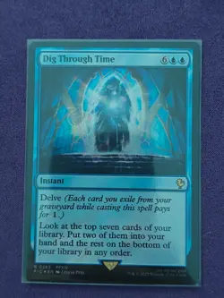 Dig Through Time Surge Foil - FIC 0263 NM - MTG Magic - Image 1