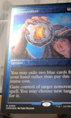 Mtg COMMANDEER FOIL ETCHED NM Commander Masters 0484 -Argo- - Image 3